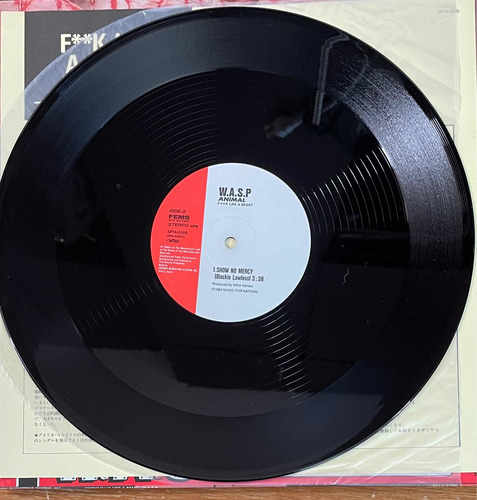 Ep Wasp Animal F**k Like A Beast Vinilo Japonés Con Pegatina (Usado)