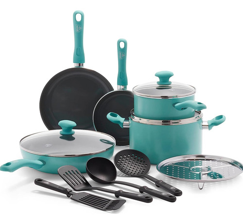 Set De Utensilios P/ Cocina Greenlife De Aluminio, 13 Pie...