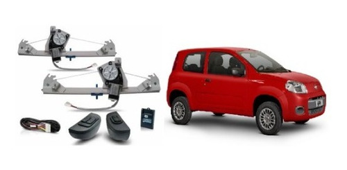 Kit Vidro Eletrico N.uno 2015 Mold E Botões Celta 2 Portas