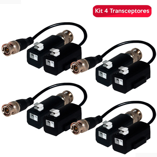 Par Baluns 5mp Pasivo 1ch Fs-hdp4101c Kit 4 Transceptores