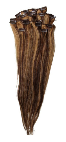 Extensiones 24 120g Clipon Cabello 100% Natural Humano Remy 