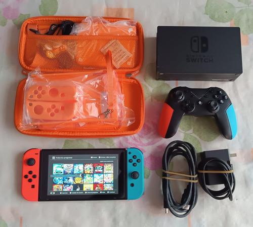 Nintendo Switch 1.0 256gb Vulnerable Con Atmosphere Negro (Usado)