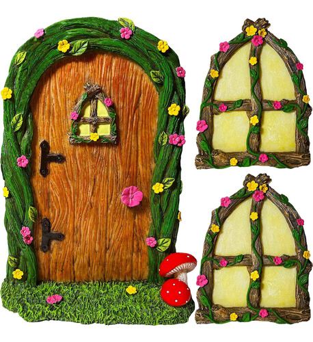 Mood Lab Juego 3 Pieza Para Jardin Hada Miniatura 2 Ventana