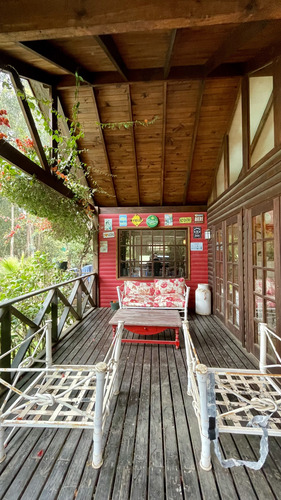 Preciosa Casa Rústica En Condominio, Maitencillo Sur.