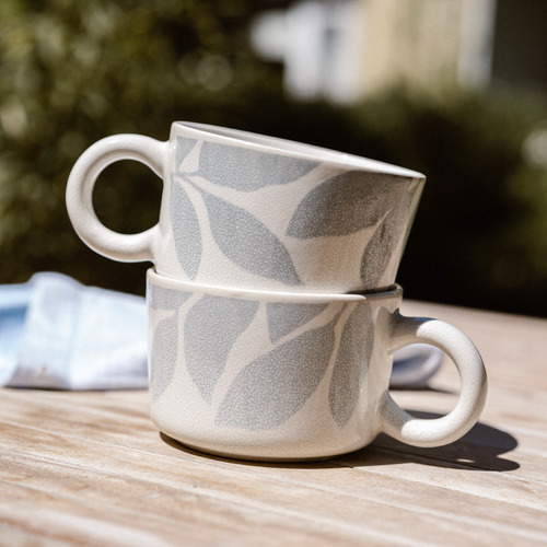 Set 2 Tazas Cerámica 420 Ml Palermo Simplit