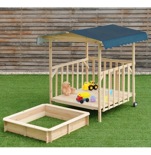 Caja De Arena De Madera Patio Trasero Set Playero Playa C14