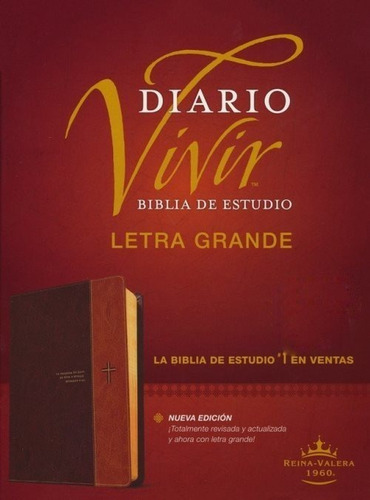 Biblia De Estudio Diario Vivir - Letra Grande Marron Rv 1960