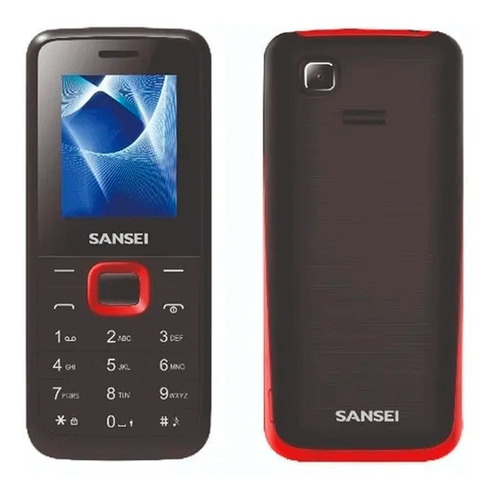 Imagen 3 de 7 de Celular Sansei S191 Dual Sim 3 Mb Negro/rojo 4 Mb Ram
