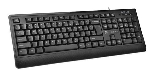 Teclado Usb Delux Black