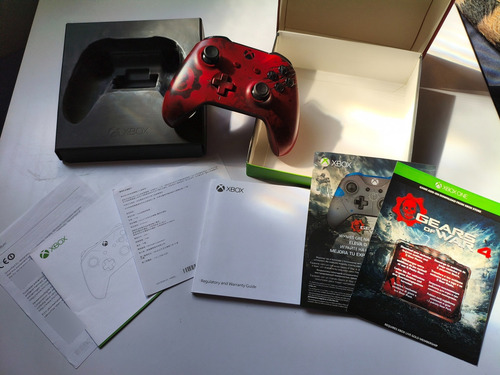 Controle Gears Of War 4 Original Funcionando Versão Especial Vermelho (Usado)