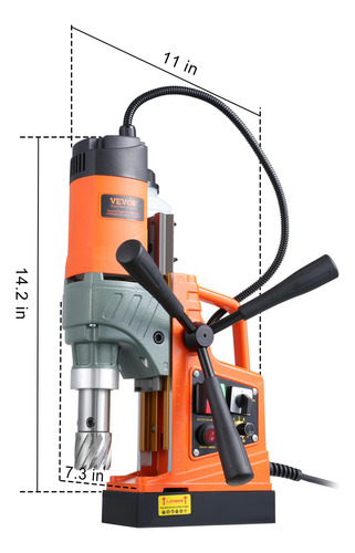 Vevor Kit De Taladro Magnético 1450 W, 157 PuLG 2p