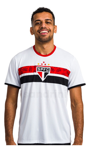 Camisa São Paulo Masculina 100% Original Stencil Tricolor