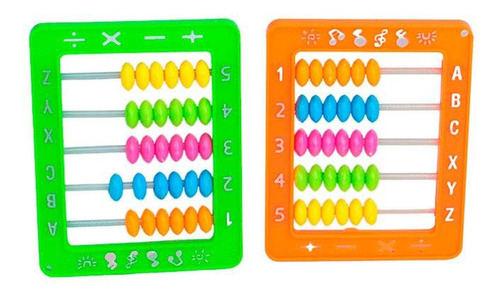 Abaco Escolar Infantil Contador Plastico  8,5cm