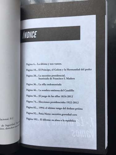 Libro La Silla Endiablada Carlos Ramirez Indicador Politico
