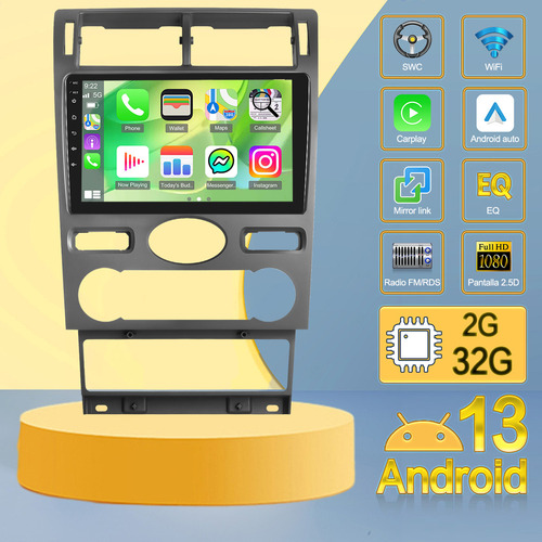 Estéreo De Coche De 9 Pulgadas, 2+32 G, Carplay Gps Para For