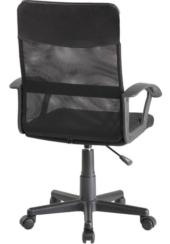Imagen 4 de 4 de Silla Gerencial De Oficina En Malla Negra Brooklyn