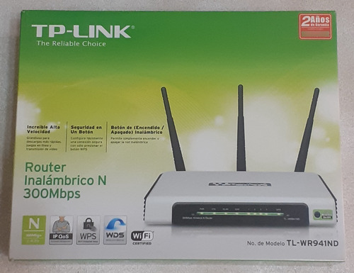 Router Tp Link Tl-wr941nd 3 Antenas