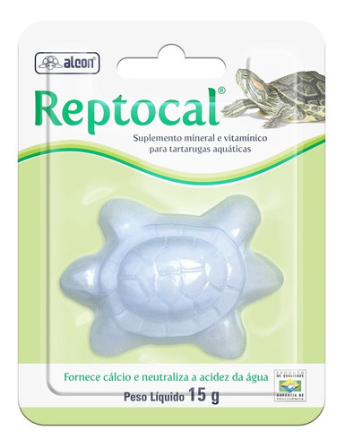 Reptocal Suplemento Mineral Para Tartarugas Aquáticas 15g