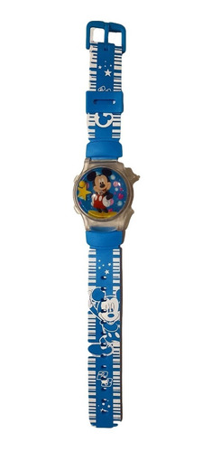 Reloj Digital Mickey Mouse Con Tapa Y Luz Juguetería Niños
