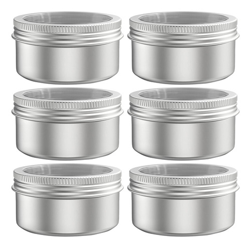 Mini Latas/envases Metalicos C/visor 114 Ml Pack 12