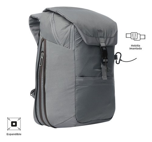 Mochila De Viaje Impermeable Notebook 16 Dual Hombre Totto