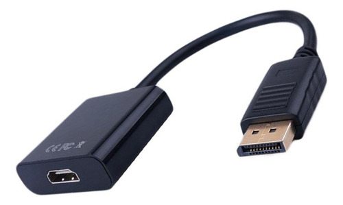 Stock! Cable Adaptador Display Port Dp A Hdmi Color Negro