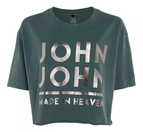 Camiseta John John JJ Line Feminina Verde - Verde