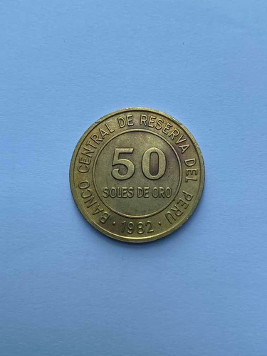 Moneda De Latón De 50 Soles De Oro De 1982