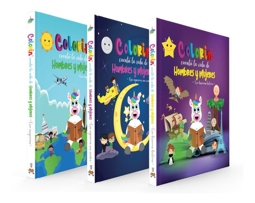 Imagen 2 de 6 de Set Biografías Colorin Cuenta La Vida De Hombres Y Mujeres