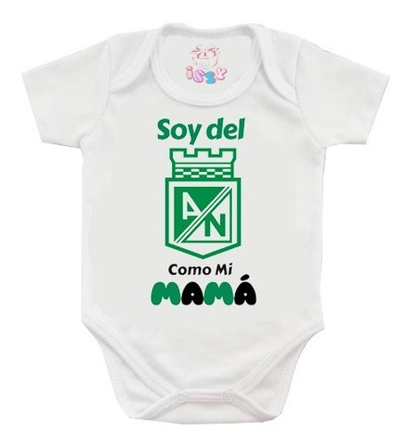 Imagen 2 de 3 de Mameluco Personalizado Atletico Nacional Antialergico Promo