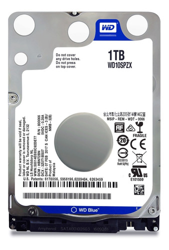 Western Digital hard Drive 1tb Blue 16mb 7mm - Wd10spzx