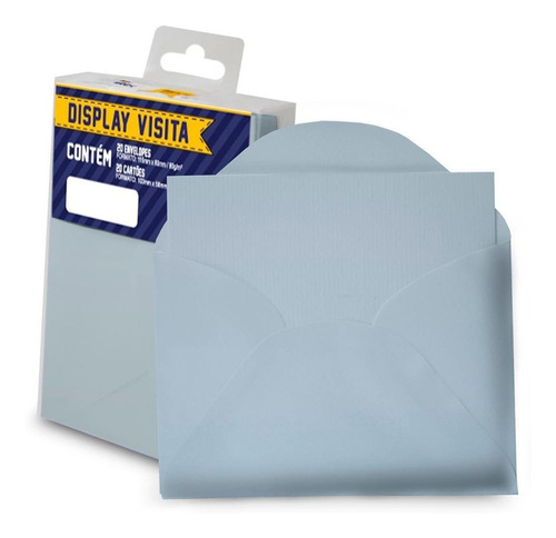 Envelope Visita 115x80 Branco + Cartão Branco Romitec 20 Un