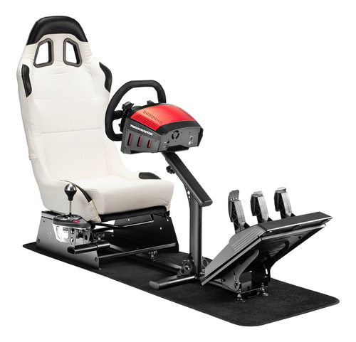Silla Gamer Blanco Simulador Thrustmaster Fanatec Logitech