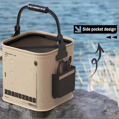 Cubo De Pesca Plegable De 8 Litros Cubo De Pescado Portátil