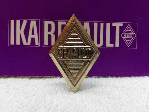 Insignia Emblema Parrilla Gordini Y Renault 4 Metal Original