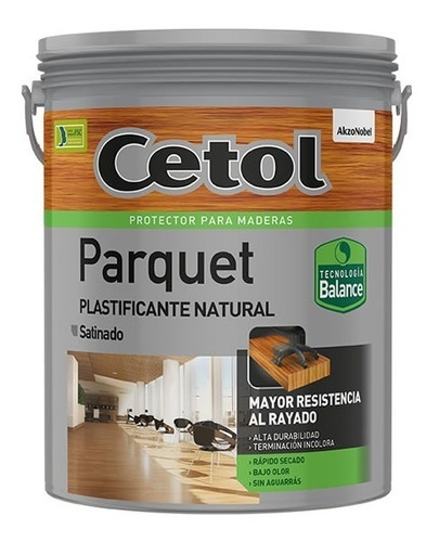 Cetol Parquet Plastificante Al Agua 4 Lt - Sagitario