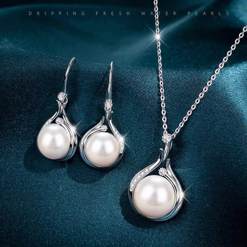 Collares De Bisuteria Mujer Pearl Joyas Aretes Artesanal