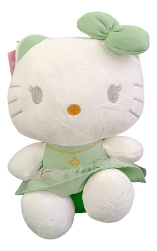 Peluche Hello Kitty Vestido Verde 30 Cm