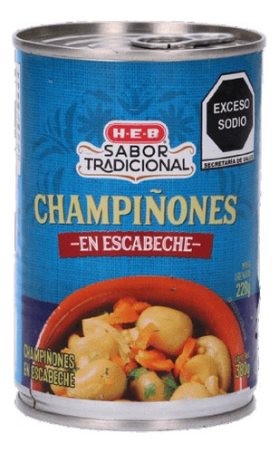 Champiñones En Escabeche H.e.b 380 G Netos