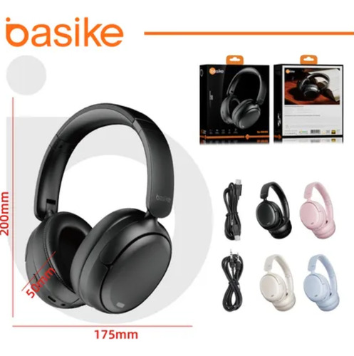 Fone De Ouvido Bluetooth 5.4 Sem Fio Com Microfone Basike