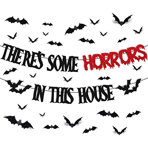 26 Pcs There's Some Horrors In This House Decorations H...