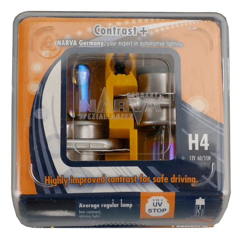 Lámpara De Coche H4 Co+ 91654 Narva Contrast+ 12v60/55w P43t