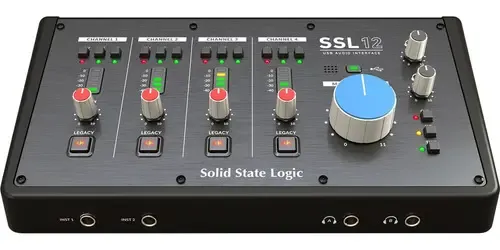 Interface Solid State Logic Ssl12 Usb cor Preto 12in/8out Midi