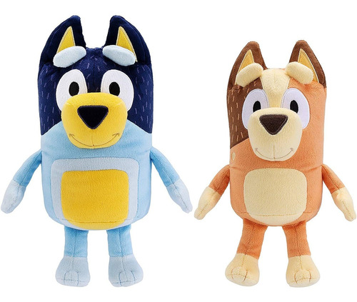 2 Peluches Felpa Bandit Y Chilli Juguete Mamá Niños Bluey