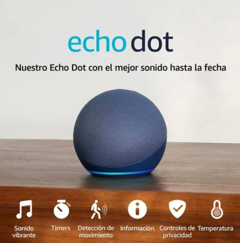 Asistente Virtual Amazon Echo Dot 5ta Gen Azul (Usado)