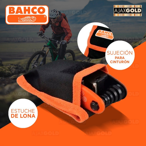 Imagen 5 de 9 de Kit Herramienta Bici Multiherramienta Bahco Reparacion 17 Pz