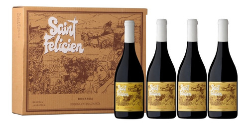 Vino Saint Felicien Bonarda, Catena Zapata Caja X 4 Bot