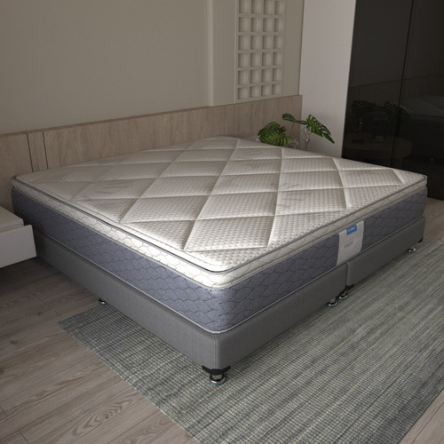 Colchón Restonic King Size Nápoles Élite Foam Viscoelástico + 2 Cojines Superheroe