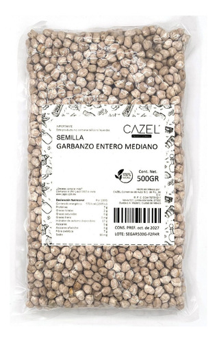 Garbanzo Entero Mediano Oaxaqueño 500g