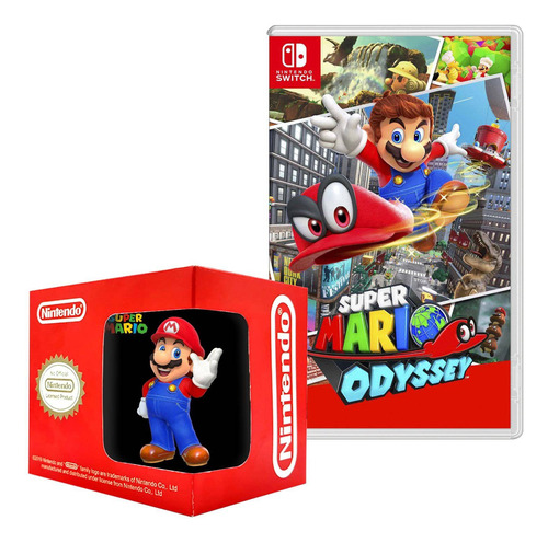Super Mario Odyssey Nintendo Switch Y Taza 1